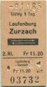 Laufenburg - Zurzach und zurück - Fahrkarte